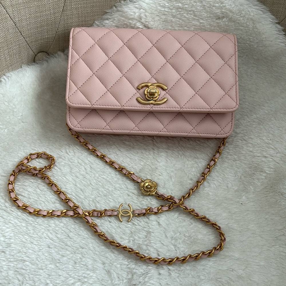 Authentic Chanel Pink WOC